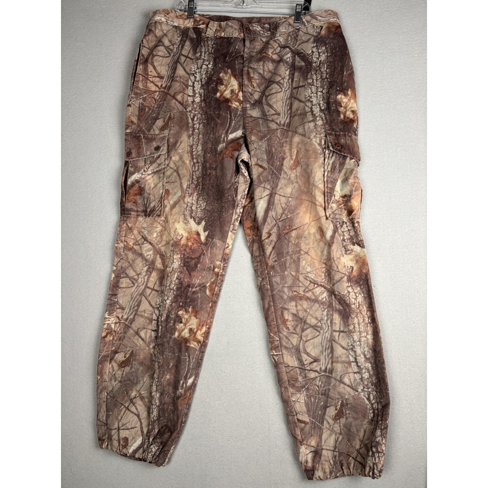 Woolrich Outdoor Guide Pants Mens XL Camo Saddle Cloth Realtree Hardwoods Lined